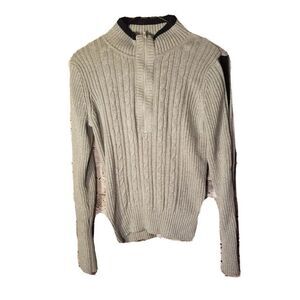 DKNY Jeans Women's Gray Knit Sweater Size Large  t9